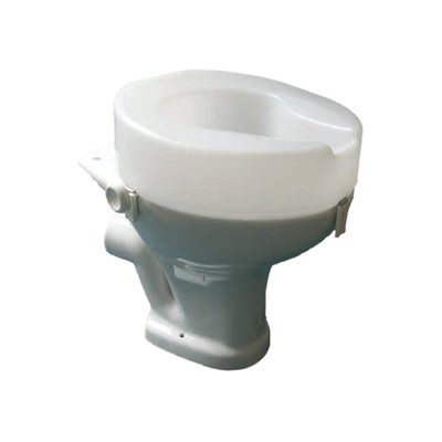 Aidapt100mm (4") Elevation Raised Comfortable Toilet Seat Easy Fit White