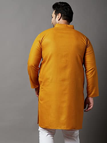 Image of Bigbanana Plus Size Men Regular Fit Kurta