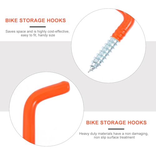 Crochets pour vélo pour garage Alipis | Support mural robuste x4