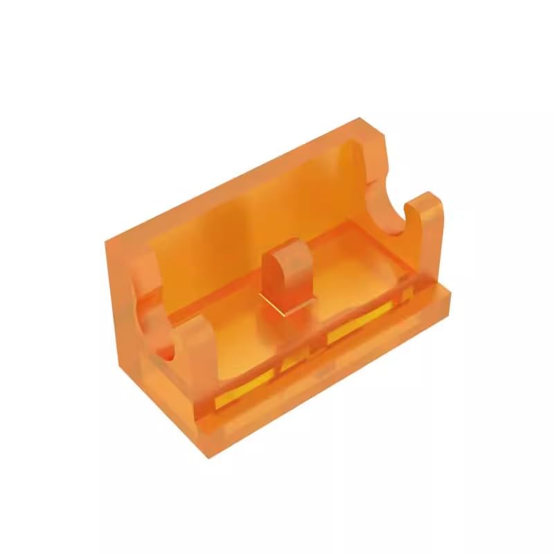 BrickBuddy Gobricks GDS-829 Hinge Brick 1 x 2 Base 10PCS Compatible with Lego Toy 3937 DIY Parts and MOC Components for Major Brick Brands Color:Trans