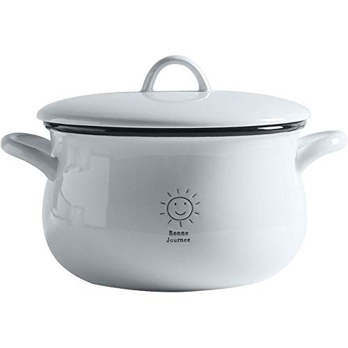 MKKSLR Scodella per zuppa in Ceramica con Coperchio e Maniglia Scodella per Spaghetti istantanea Insalata di Frutta Scodella per servire Zuppiera Forno Forno a microonde Sicuro 6 Pollici