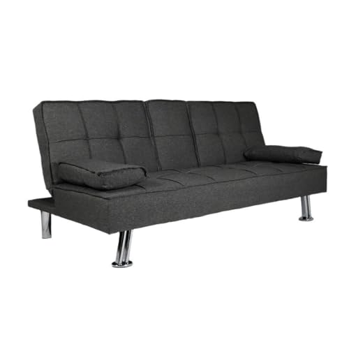 SHIITO Sofá Cama 2 Plazas Clic Clac en Color Gris OPORTO JH957
