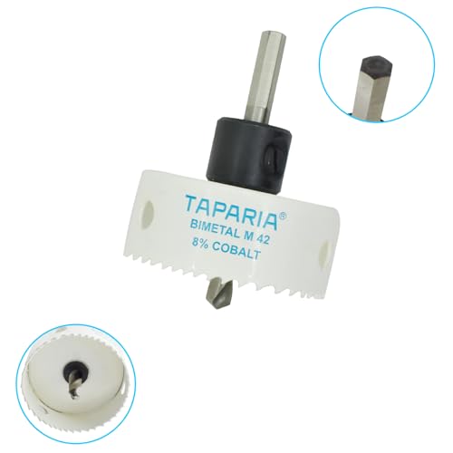 Image of Taparia Bimetal Mini Hole Saw HSM 50 - Precision Cutting Tool, High -Speed Steel Teeth for Wood, Metal & Plastic