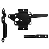 Gate Latch for Wooden Fence, Heavy Duty Self Locking Gate Latch with Handle for Pool/Garden Gate Saf