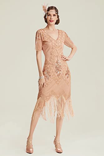 Robe à franges style années 1920 art déco pour déguisement rétro - 3