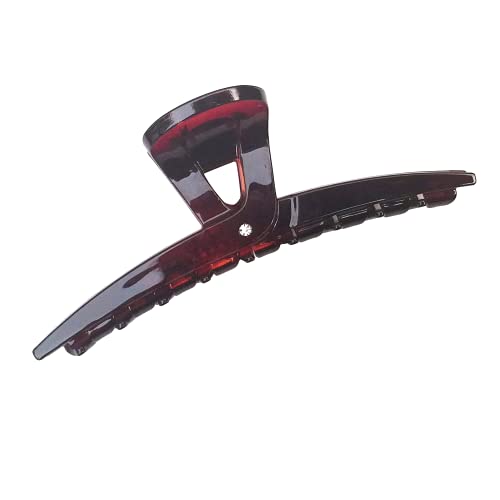 Parcelona French Pinch Tortoise Shell Covered Spring Crystal Jaw Hair Claw Clip Clamp Clutcher for Women