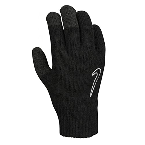 Nike, Ropa deportiva atlética, para hombre, Ya Knitted Tech and Grip Guantes Black/Black/White S/M