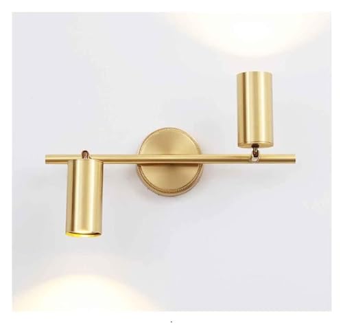 Lámpara de pared LED latón aplique dorado giratorio interiores