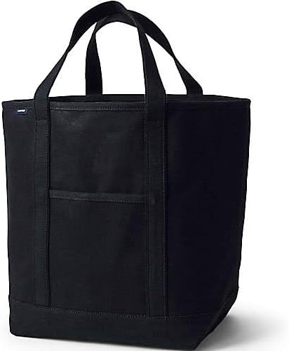 Lands' End Open Top Canvas Tote Bag