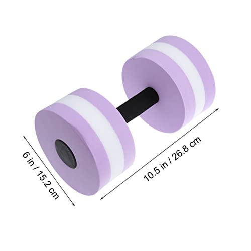 2pcs Mancuernas acuáticas de EVA resistentes y ligeras miniatura 4