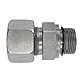Brennan Industries D8041-S12-06-O Steel Straight Male Stud Elastomer Seal Coupling Bite Body, 12 mm Tube Size, M20 x 1.5 NPT x G3/8A BSPP Thread