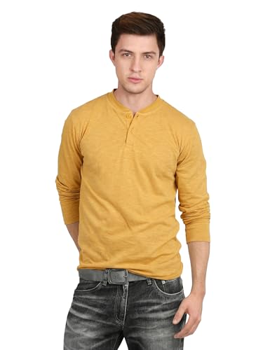 Image of fanideaz Men's Cotton Full Sleeve Henley T Shirts for Men