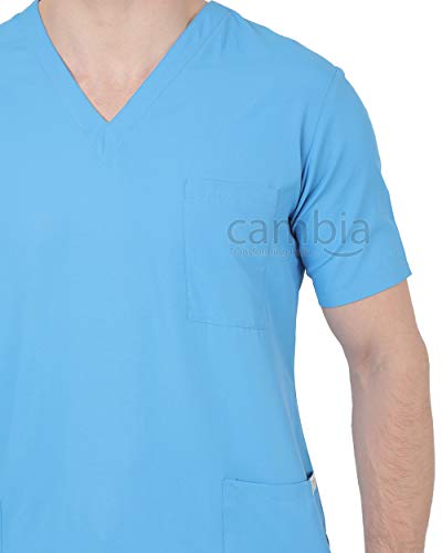 Image of Cambia Scrub Suits for Doctors Men /OT Dress Unisex (XXXXL, Blue)