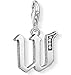 Produktbild Thomas Sabo Damen-Charm-Anhänger W Buchstabe Silber Charm Club 925 Sterling Silber 1603-643-21