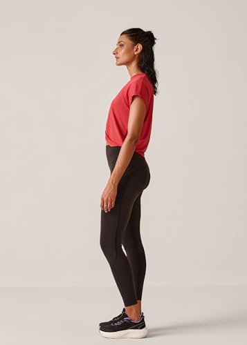 Image of STRCH Women's Regular Fit Activewear Crop T-Shirt | Round Neck Short Sleeve Gym Top | Stretch Workout T-Shirt for Yoga, Running & Training | Crop Length