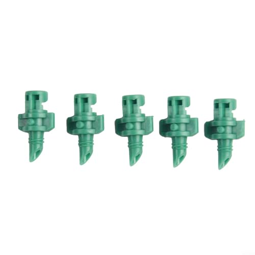 Rociadores de riego automático para riego de jardín con 50 piezas de boquillas múltiples, material plástico, conexión de manguera de 4/7 mm, tasa de flujo de 33 55 LPH (180°)