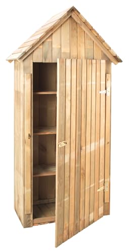 Madeira Armoire de Jardin en Bois 3 étagres - 0,44 m3