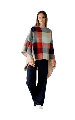 Image of Women's Shawl Wrap Poncho Ruana Cape Cardigan Sweater Open Front for Fall Winter Spring