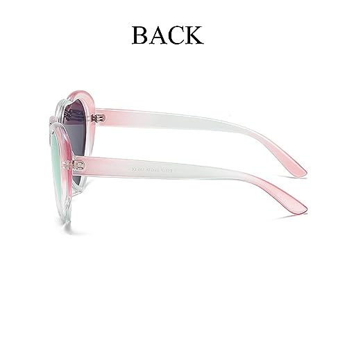 WZWLKJ Heart Sunglasses for Women Men Polarized Love Heart Sunglasses Oversized Love Shaped Sunglasses Retro Fashion3