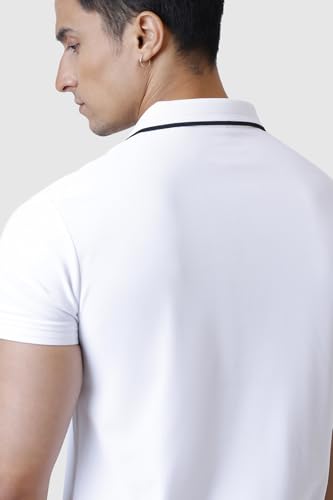 Image of FUAARK Men Stride Slim Fit Polo Tshirt in Premium Pique Fabric