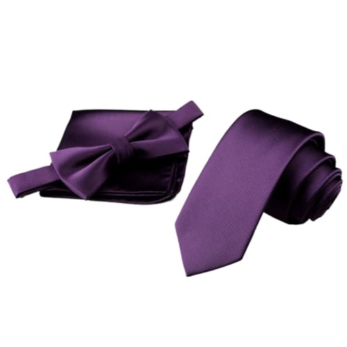 Corbata formal de seda y poliéster para hombre negro miniatura 1