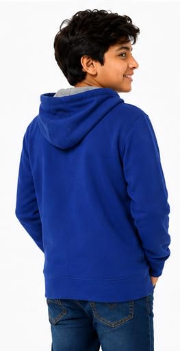 Image of T2F Boy's Cotton Regular Fit Hooded Sweatshirt
