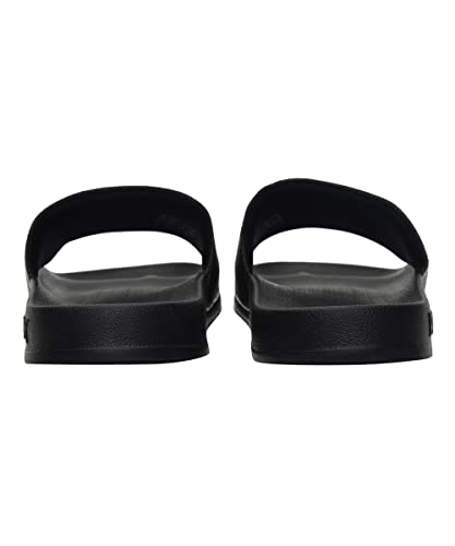 PUMA PUMA Unisex Slide Sandal, Black White, 12 US Men