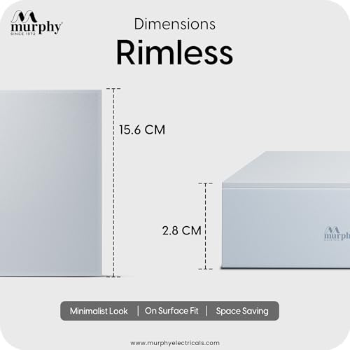 Image of Murphy 18W LED Rimless Square Surface Panel Light | Cool White 6000K | Up to 1800 Lumens | 4kV Surge Protection | Shockproof PC Body | BIS Approved | 2 Years Warranty |Pack of 20