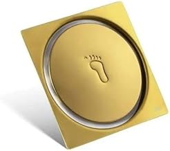 Ralo Inteligente P/piso Em Inox Click 15cm Dourado Brilhante