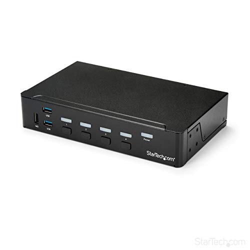 StarTech.com 4 Port HDMI KVM - HDMI KVM Switch - 1080p - USB 3.0 & Audio Support - KVM Video Switch (SV431HDU3A2)