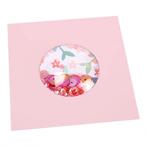 Sizzix Making Essential - Set 3 Pannelli Per Shaker Cards Quadrati 1 2 3 1/2 Pollici (665452) - Per Biglietti E Scrapbooking - 3