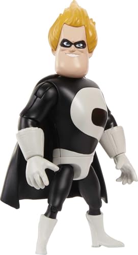 Mattel Disney Pixar The Incredibles Action Figure, Syndrome Collectible Toy in Signature Look, 7.25-inch with Movable Joints