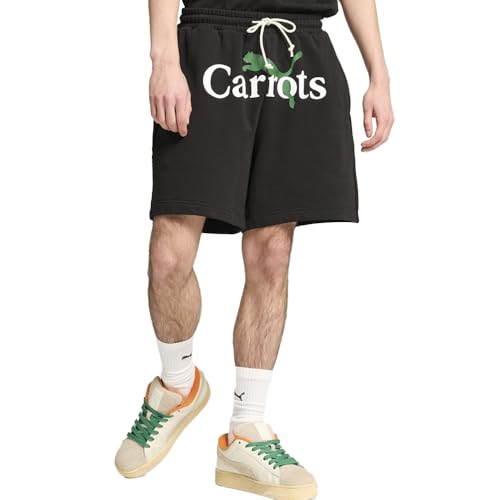 PUMA Mens Carrots 7 Inch Shorts Casual Bottoms Casual Drawstring - Black - Size XL