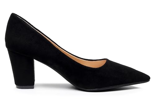 Image of VenusCelia Women's Lewin Pump Chunky Heel Shoe
