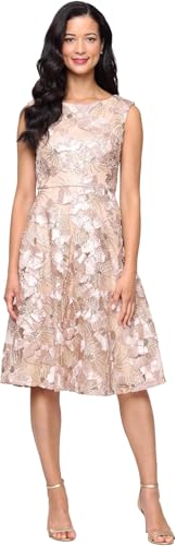 Image of S.L. Fashions Women's Short Knee Length Mother of The Bride, Cocktail, Wedding Guest, Soutache Party Dress