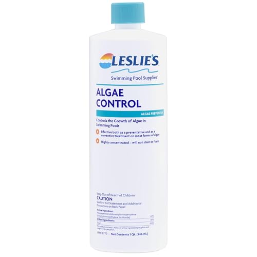 Leslie's Algae Preventative - Non-Staining Algae Control for Swimming Pools, Spas, and Hot Tubs - 1 Quart