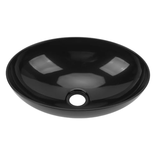 RV Fregadero Oval Premium Acrílico Cocina Lavado de Mano Cuenco de Lavado Gran Capacidad Ahorro de Ahorro de Uvegarde Drenaje rápido para Wacht en Barco Motorhome