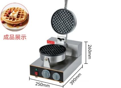 Máquina Para Hacer Gofres Redondos: Comercial Para Belgas De 2 Piezas Con Control Temperatura Y Tiempo