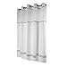 Hookless RBH40ES305 Fabric Shower Curtain with Built in Liner  - White/Brown