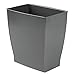 MetroDecor mDesign Wastebasket Trash Can - Rectangular, Slate