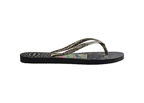Chinelo Slim Mysthic, Havaianas, Feminino, Preto, 41/42