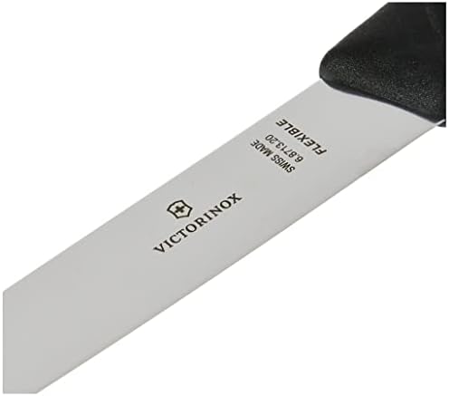 Victorinox 20 cm Swiss Classic Filleting Knife with Flexible Blade in Blister Pack, Black