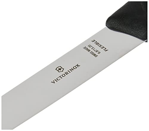 Victorinox Swiss Classic, Filleting Knife, Extra Sharp Blade, Straight Edge, 20 cm, Plastic Handle, Stainless Steel, Black - Image 4