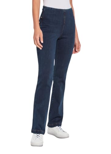 Lyssé Women's Baby Bootcut Denim, Indigo, Large