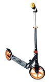 100% nuevo Muuwmi Scooter de Aluminio, 200 mm, Unisex Adulto, 116, Negro / Naranja, Talla única