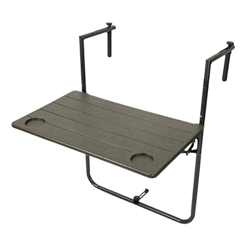 Table de patio peu encombrante et pliante pour balustrades et petits jardins