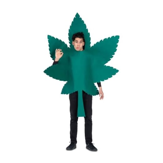 My Other Me - Disfraz de Hoja de Hierba marihuana para adulto talla unica ONE SIZE ADULT