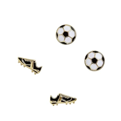 2Pcs Glitter Sports Earrings Stud For Women Rhinestone Baseball Football Basketball Rubby Earrings Funny Sports Fans Lover Gifts TOUCH Helmet Sport Ball Stud Jewelry (Soccer)