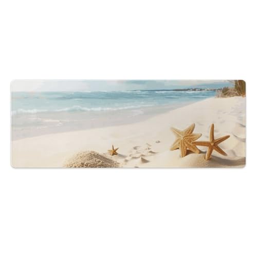 Tapis de souris de jeu grande taille plage pour travailler de chez soi