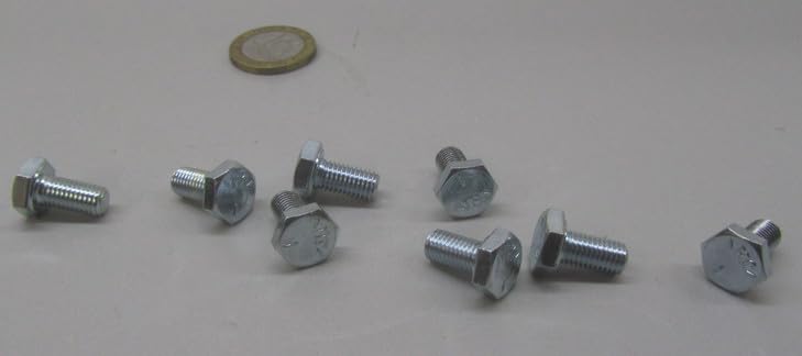 Grade 5 Zinc Steel Hex Bolts RH FT 1/4"-28 x .500" Length 100 pcs.